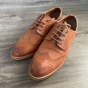Women’s Brown Leather Oxford Shoes
